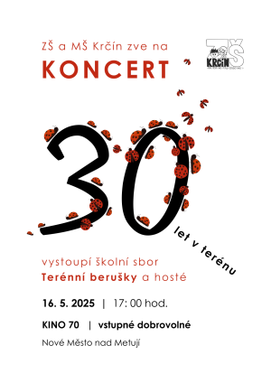 Pozvánka na koncert Terénních berušek 1